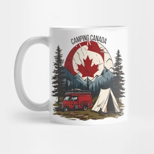 True North Camper: Exploring Canada's Wilderness" With your "Camping Canada" Tee shirt! Mug